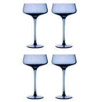 Conjunto Taça Azul Drink Luxo 310Ml 4 un Conjunto Taça Azul Drink Luxo 310Ml 4 un