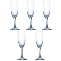 Conjunto Taça de vidro 180ML Champagne Nadir Com 5 Und