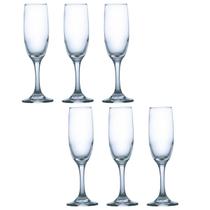 Conjunto Taça de vidro 180ML Champagne Nadir Com 6 Und
