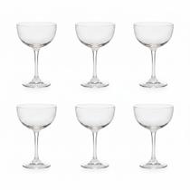 Conjunto Taça de Vidro Coupe Coquetel Drink Martini Luxuoso 177ml 6 UN Conjunto Taça de Vidro Coupe Coquetel Drink Martini Luxuoso 177ml 6 UN