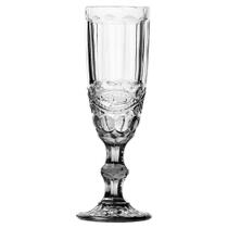 Conjunto Taças De Champagne De Vidro Transparente 6 Peças