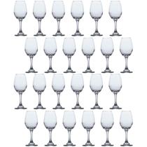 Conjunto Taças de Vidro 365ml Agua e vinho Tinto Luxo 24Un