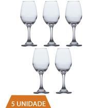 Conjunto Taças de Vidro 365ml Agua e vinho Tinto Luxo 5 Un