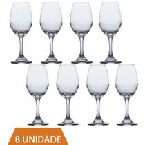 Conjunto Taças de Vidro 365ml Agua e vinho Tinto Luxo 8 Un