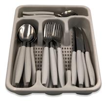 Conjunto Talheres 25 Peças Facas Garfos Colheres Inox Utensilios Cozinha Enxoval