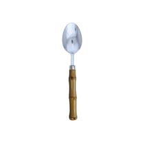 Conjunto Talheres Bamboo Inoxidável 6 Pçs Garfo Faca Colher