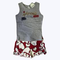 Conjunto TAM 3 Kely&ampKety by Romitex Princesa Cinza