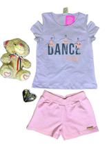 Conjunto TAM 4, 6 8 Blusinha e Short Candy Clas Festa