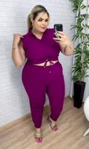 Conjunto tamanho 46 cor roxo LD modas Conjunto tamanho 46 cor roxo LD modas