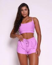 Conjunto tamanho único Short Boxer Basic Lilás