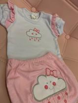 Conjunto Tapa Fralda Rosa