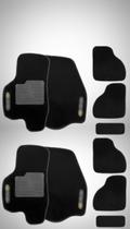 Conjunto Tapetes Carpete Preto 5 Peças Conjunto Tapetes Carpete Preto 5 Peças