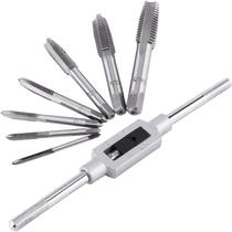 Conjunto Tarraxas E Machos Hss 8 Peças Roscas M3-M12 Lorben