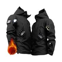 Conjunto Tático Masculino Camuflado Impermeável De Soft Shell Com Forro De Fleece Para Inverno,