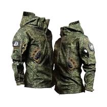 Conjunto Tático Masculino Camuflado Impermeável De Soft Shell Com Forro De Fleece Para Inverno,