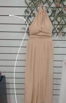 Conjunto tecido duna leve cor nude