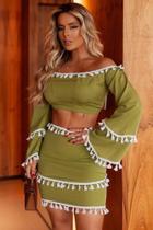 Conjunto tecido misto algodão e poliéster