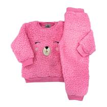 Conjunto Teddy Dupla Face Peluciado Quentinho Inverno Casaco