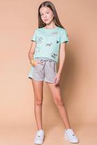 Conjunto Teen Blusa + Shorts Vic Vicky 49203