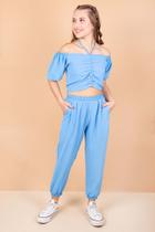 Conjunto Teen Cropped + Calça 17397 Conjunto Teen Cropped + Calça 17397