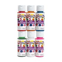 Conjunto Tempera Paint Colorations Rainbow 6 60 ml vermelho azul verde