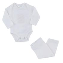 Conjunto Térmico Bebê Brandili Body e Calça Branco - 801520 Conjunto Térmico Bebê Brandili Body e Calça Branco - 801520