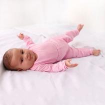 Conjunto Térmico Bebê Flanelado Ideal Para Inverno Rosa