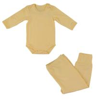 Conjunto Térmico Bebê Upman Body e Calça Amarelo - 3BBRF