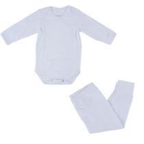 Conjunto Térmico Bebê Upman Body e Calça Branco - 3BBRF