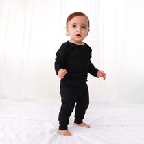 Conjunto Térmico Body e Calça Peluciado Bebê RN ao G Quentinho e Macio Preto Conjunto Térmico Body e Calça Peluciado Bebê RN ao G Quentinho e Macio Preto