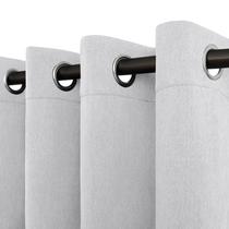 Conjunto térmico Curtain Easy-Going Blackout de 132 cm de 2 brancos acinzentados Conjunto térmico Curtain Easy-Going Blackout de 132 cm de 2 brancos acinzentados