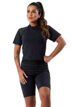 Conjunto Térmico CURTO Bermuda + Blusa Segunda Pele Proteção Uv50+ unissex