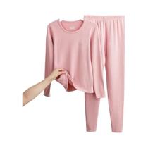 Conjunto Térmico De Cashmere E Seda Para Homens E Mulheres, Com Decote Redondo E Listras, Ideal Para