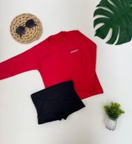 Conjunto térmico fator solar uv praia piscina criança 2 ao 8 varias cores