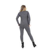 Conjunto Térmico Feminino Adulto Cinza