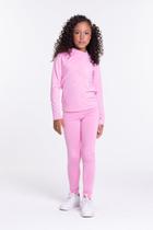 Conjunto Térmico Infantil Brilha no Escuro Feminino Rosa