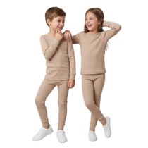 Conjunto Térmico Infantil Peluciado Liso Básico Comfort