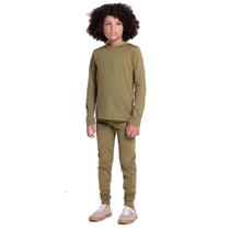 Conjunto Térmico Infantil Ultra Comfort Verde Hunter Costão Conjunto Térmico Infantil Ultra Comfort Verde Hunter Costão