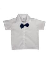 Conjunto Terno Social Infantil Menino Bermuda Camisa Manga Curta E Colete Bebê Pajem Batizado de RN a 06 Anos