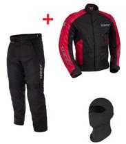 Conjunto Texx Impermeável Motoqueiro Ronin Strike Balaclava