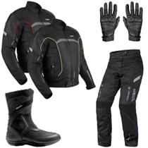 Conjunto Texx Strike Masculino Jaqueta+Calça+Bota+Brinde