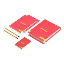 Conjunto the Essential Color Box Rhodia Poppy Rhodia, Poppy Conjunto the Essential Color Box Rhodia Poppy Rhodia, Poppy