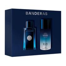 Conjunto The Icon Banderas Masculino - Eau de Toilette 100ml + Desodorante Spray 150ml Conjunto The Icon Banderas Masculino - Eau de Toilette 100ml + Desodorante Spray 150ml