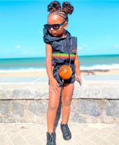 Conjunto tick TOC com capuz. Tactel malwee tanho 6 anos