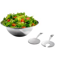 Conjunto Tigela Bolw e Pegadores para Salada em Inox Magppie Conjunto Tigela Bolw e Pegadores para Salada em Inox Magppie