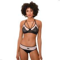 Conjunto Tirinhas Sutiã Sem Bojo Sem Aro Com Tule Renda E Strappy Bra Conjunto Tirinhas Sutiã Sem Bojo Sem Aro Com Tule Renda E Strappy Bra