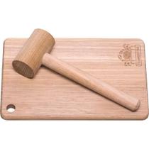 Conjunto Toc Toc Tramontina Delicate Com Tábua E Martelo Em Madeira Tauarí Tramontina