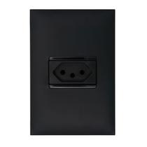 Conjunto Tomada 10A 2p+T 4x2 Preto 615080PT Pial Plus+