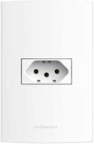 Conjunto Tomada 10A 4X2 2P+T Branca Inova Pro 85055 Alumbra Conjunto Tomada 10A 4X2 2P+T Branca Inova Pro 85055 Alumbra