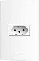 Conjunto Tomada 10A 4X2 2P+T Branca Inova Pro 85055 Alumbra Conjunto Tomada 10A 4X2 2P+T Branca Inova Pro 85055 Alumbra